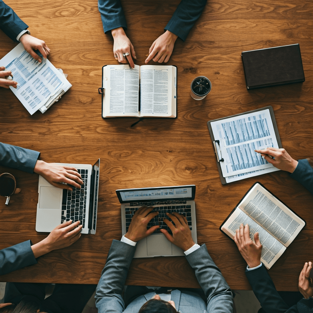 Faith community collaborating together